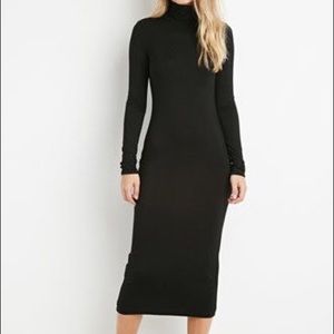 Long sleeve turtleneck dress